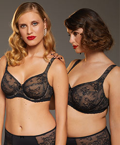 Linea Abby Rosa Faia intimo in pizzo per taglie Curvy